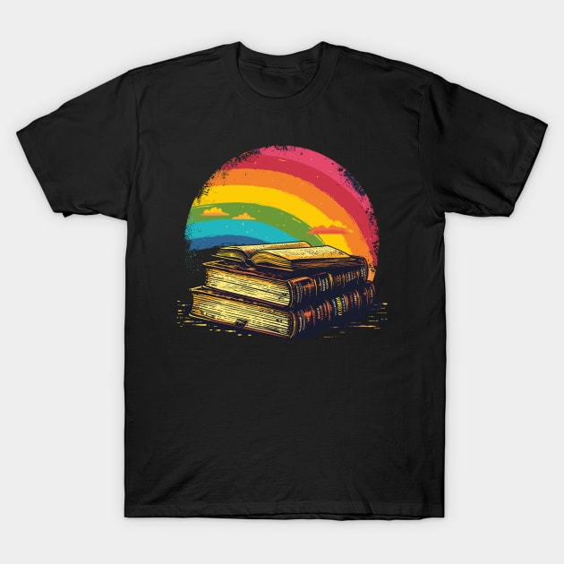 Retro 80s Reading Rainbow Tee LeVar Burton Homage T-Shirt T-Shirt by laverdeden